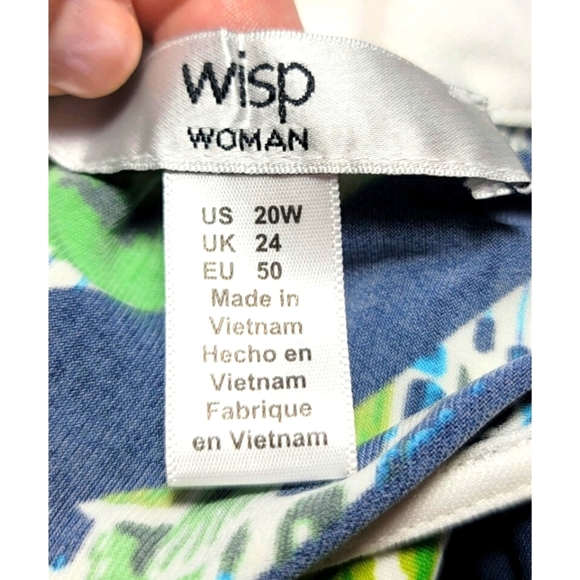 Wisp Woman Sleeveless Graphic Print Dress Size 20W - Picture 4 of 5